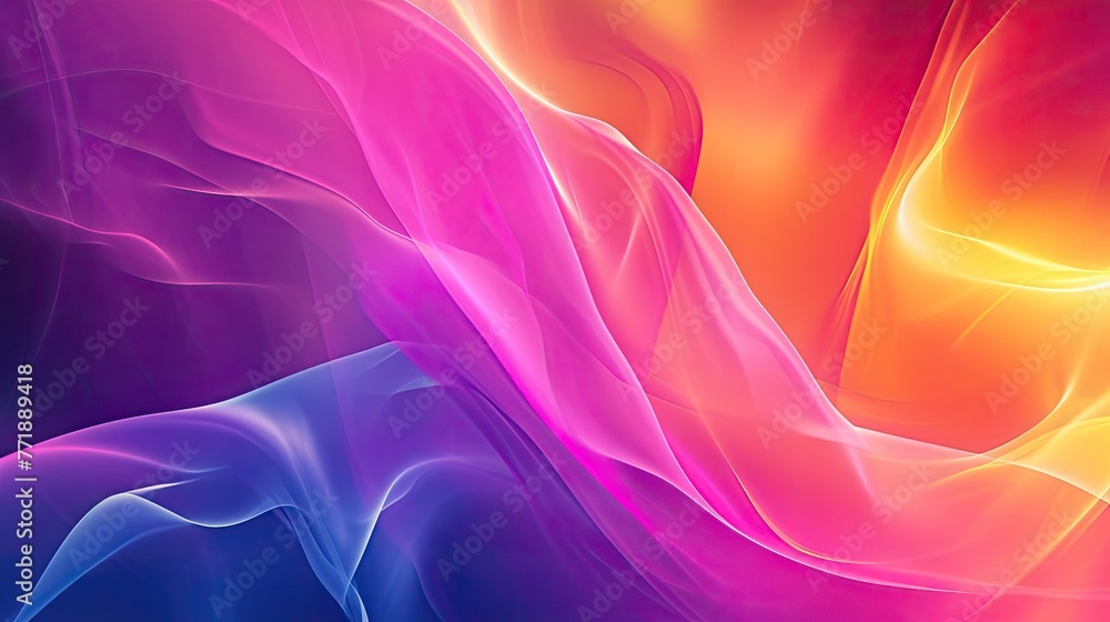 Aufkleber blend abstract background of vibrant colors, vibrant colors blending seamlessly in abstract backgrou
