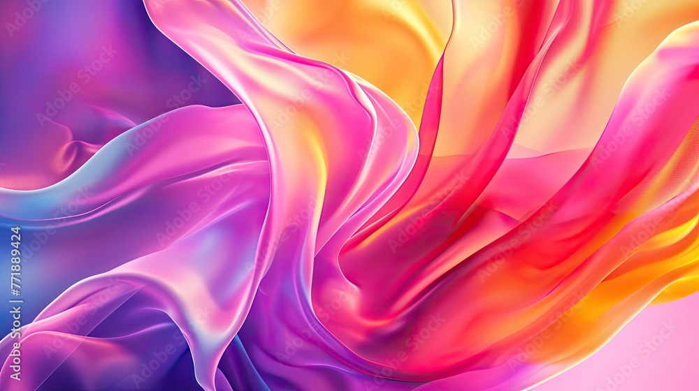 Aufkleber blend abstract background of vibrant colors, vibrant colors blending seamlessly in abstract backgrou