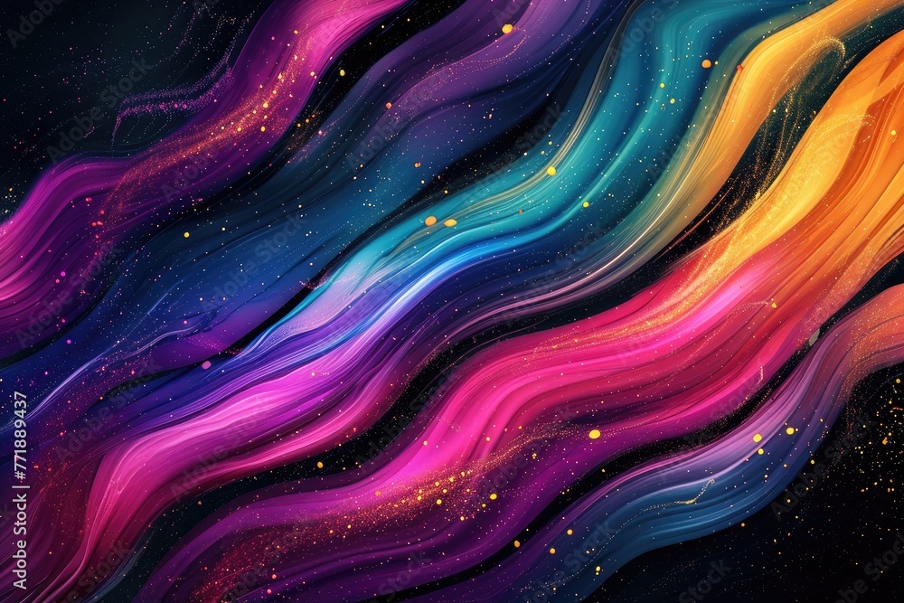 Aufkleber Abstract background with a blend of vibrant colors, Vibrant colors blending harmoniously in abstract background.