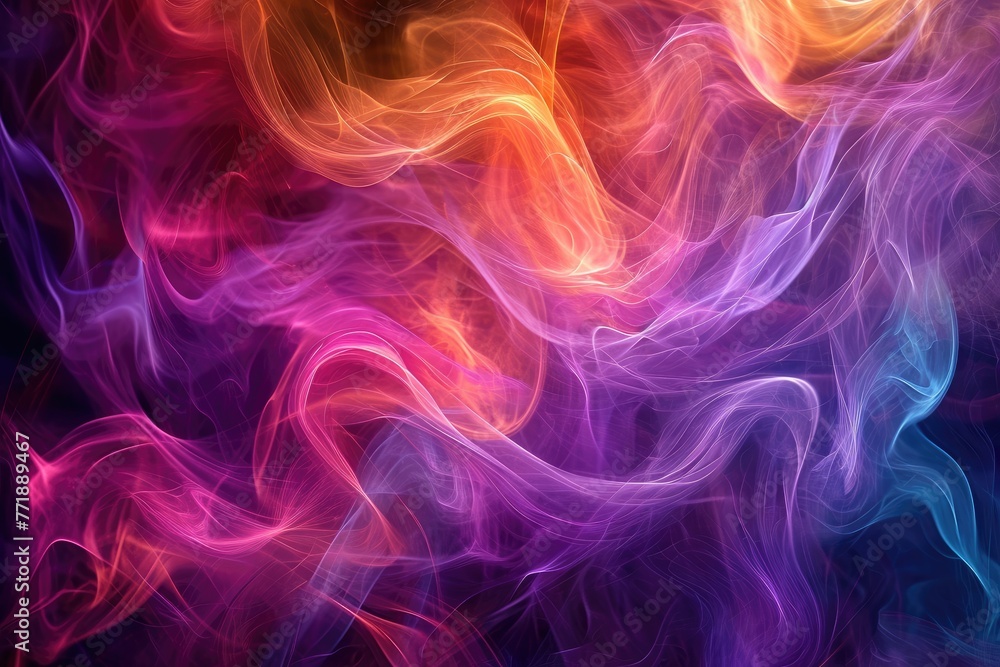 Aufkleber Abstract background with a blend of vibrant colors, Vibrant colors blending harmoniously in abstract background.