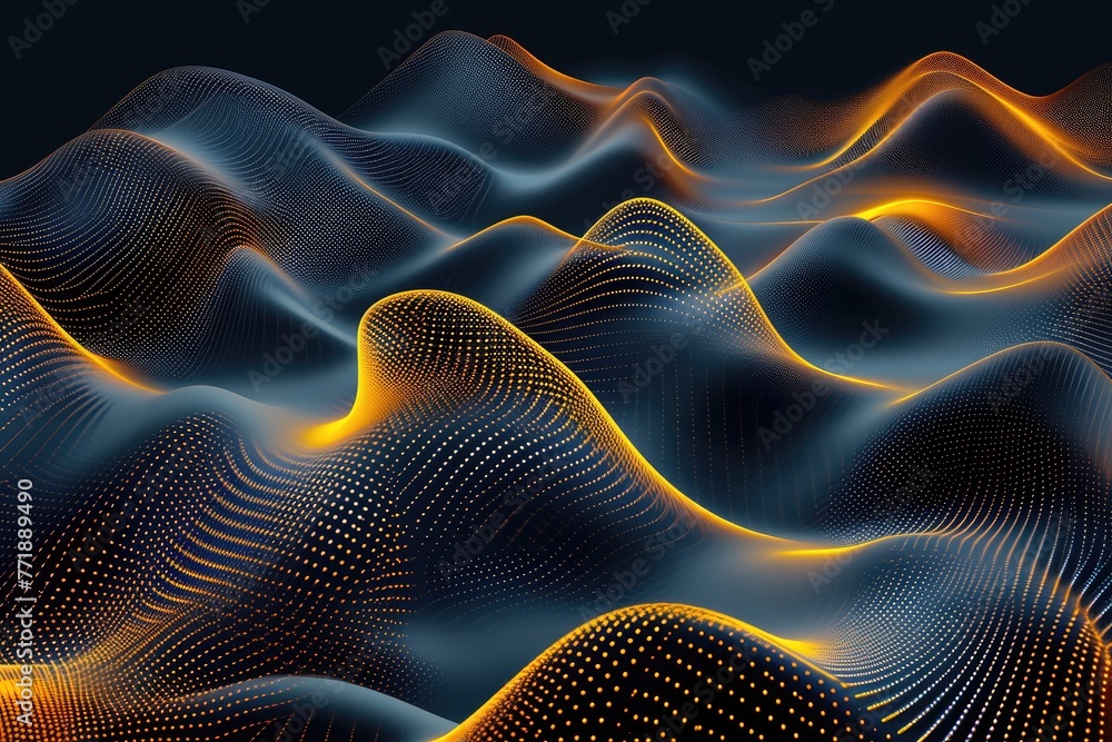 Aufkleber Dynamic lines and curves abstract background, Abstract background featuring dynamic lines and curves.