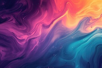 Abstract background with a blend of vibrant colors, Vibrant colors blending harmoniously in abstract background.