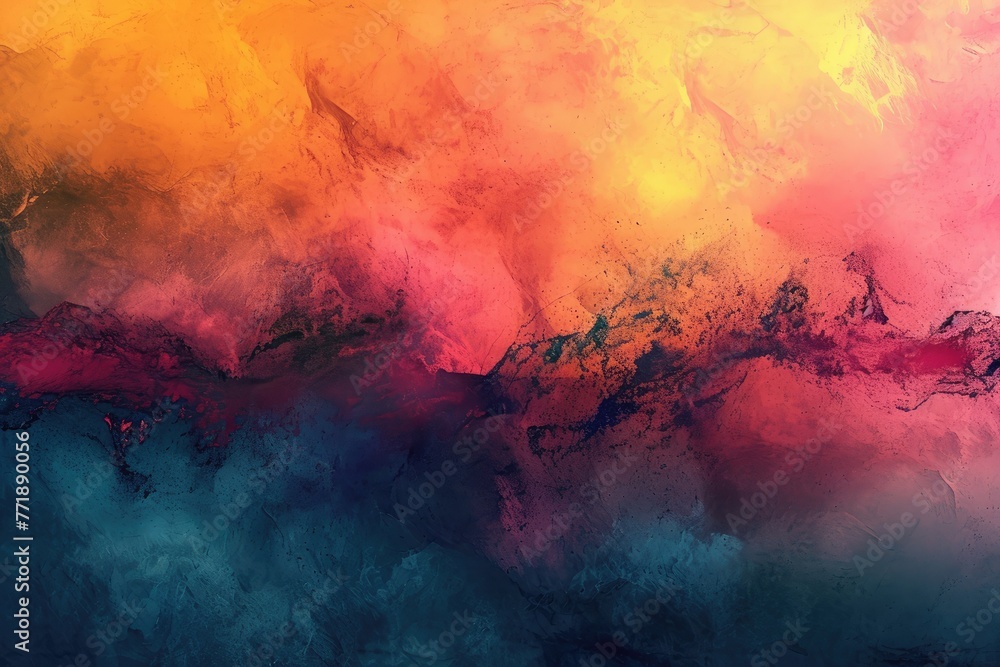 Leinwandbilder abstract painting background with a mix of colors and textures, artistic background featuring a blen