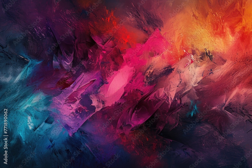 Aufkleber Abstract painting background with a mix of colors and textures, Artistic background featuring a blend of colors and textures in abstract painting style.