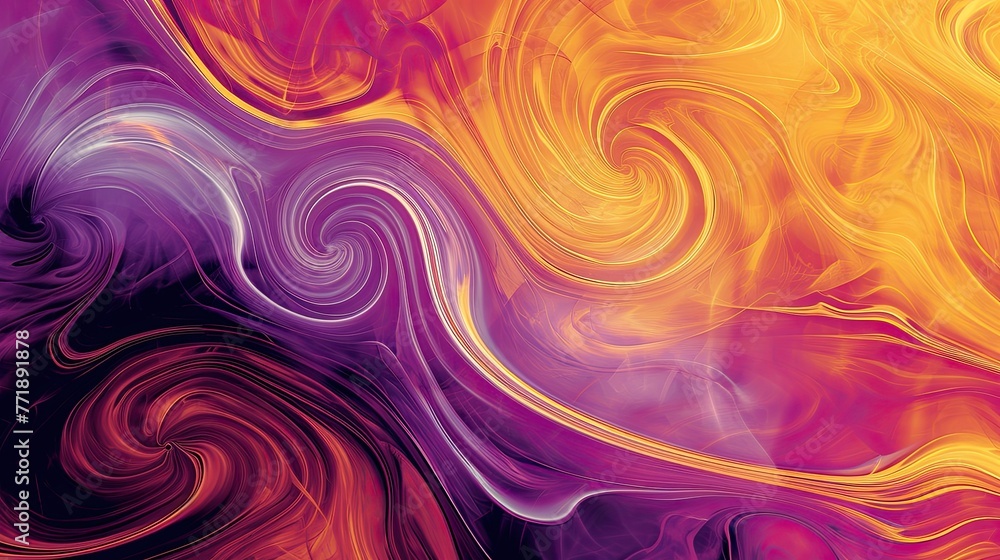 Aufkleber Artistic abstract background featuring swirling patterns, Artistic abstract background with mesmerizing swirling patterns.