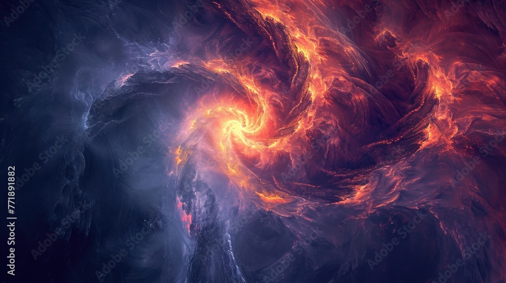 Aufkleber Artistic abstract background featuring swirling patterns, Artistic abstract background with mesmerizing swirling patterns.