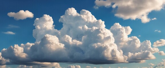 Large cumulus cloud in a blue sky.