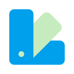 color palette duo tone icon