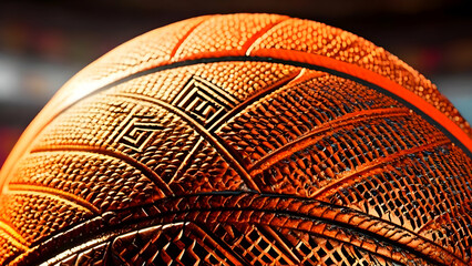 Basketball, ball, game, sports, orange, brown, circle, competition, rubber, leather, vector, object, background, wallpaper, HD
