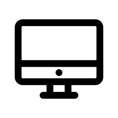 monitor line icon