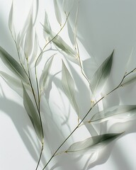 Willow Leaf Plant Background