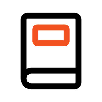 recommend clip art: book outline color icon