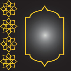 Islamic decoration template for Ramadan and ied fitr