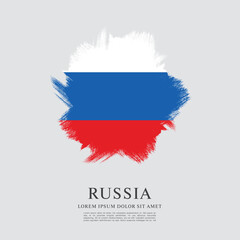 Flag of Russia. Vector graphic