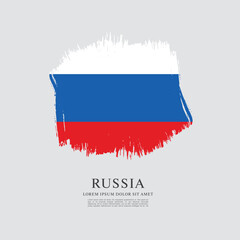 Flag of Russia. Vector graphic