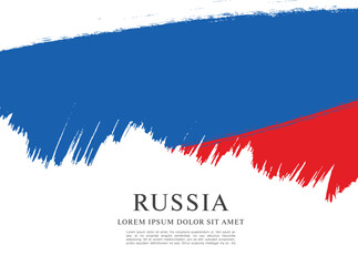 Fototapeta premium Flag of Russia. Vector graphic