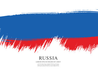 Flag of Russia. Vector graphic