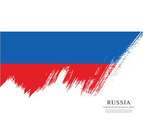 Flag of Russia. Vector graphic
