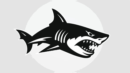 Shark icon or logo isolated sign symbol vector illu
