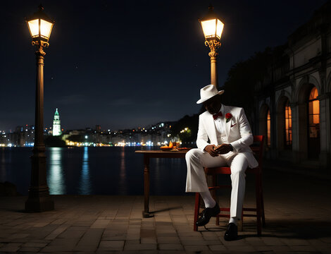 Ze Pilintra Umbanda Quimbanda Entity Trickster Malandro Walking in Rio de Janeiro