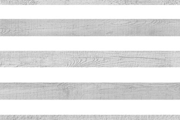 Grey light gray fence boards wooden plank texture white background isolated wood backdrop horizontal