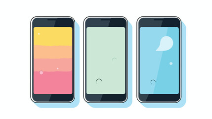 Smartphone icon design  vector illustration flat ca