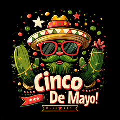 Sticker Include the text Cinco De Mayo