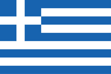 Flag of Greece, brush stroke background - obrazy, fototapety, plakaty