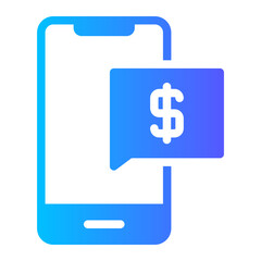 Fototapeta premium online payment gradient icon