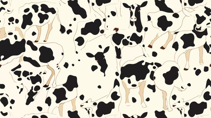 Spotted seamless pattern with beige background. Whi