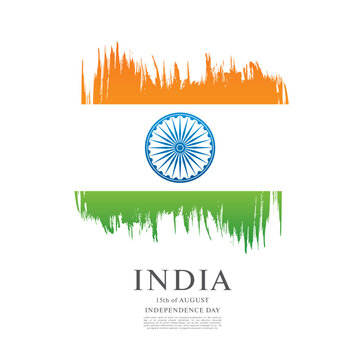 Flag of India vector graphic