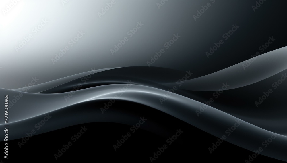 Poster a black and white photo of a wave pattern on the surface. generative ai.