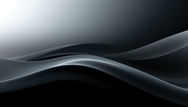 A black and white photo of a wave pattern on the surface. Generative AI.