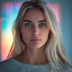 Beautiful girl with modern stylish look