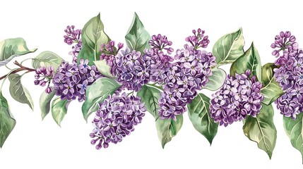 Vintage drawn illustration of Lilac free download shutterstock perfect for fabrics, t-shirts, mugs, decals, pillows, logo, pattern and much more  - obrazy, fototapety, plakaty