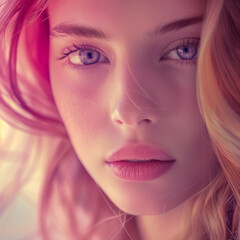 Beautiful girl with modern stylish look