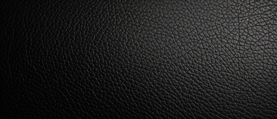 A close up of a black leather surface with some scratches. Generative AI.
