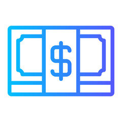 cash gradient icon