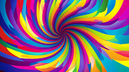Obraz premium Colorful psychedelic twisted background