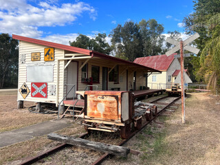 An old train station in Biloela in Queensland Australia