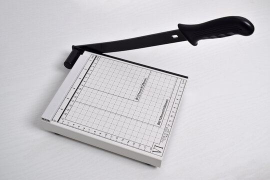 White Paper Cutter isolated on white background