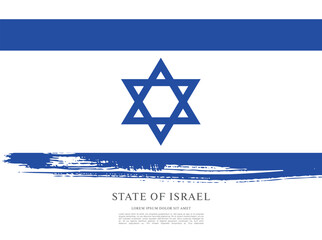 Flag of Israel vector graphic