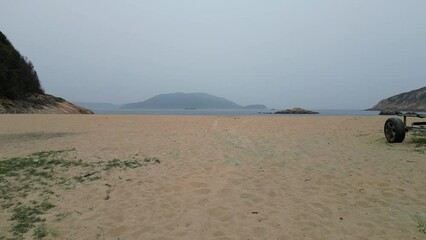 Rocky Bay Beach, view of rock formation in sea March 29 2024