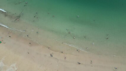 view of visitors at Shek O beach in Hong Kong , March 29 2024