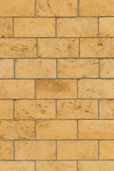 Brickwork brick masonry wall light background architecture facade exterior building sand color limestone shell