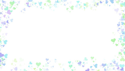 confetti heart frame flying hearts overlay png