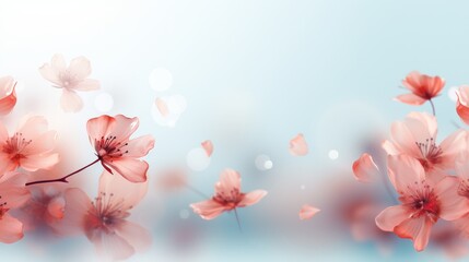A visually soothing abstract background featuring delicate flower petals arranged 