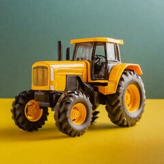 Miniature Marvel: Toy Tractor Capturing Childhood Joy and Adventure