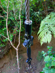 Suspension bridge anchor cable