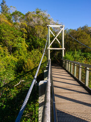 Suspension footbridge